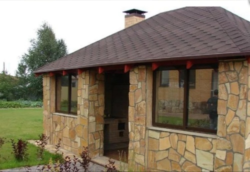 Плитняк златолит жёлтый для фасада 1,5-3 см купить в Покачи