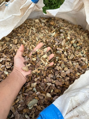 Златолит персиковый декоративная каменная крошка купить в Покачи