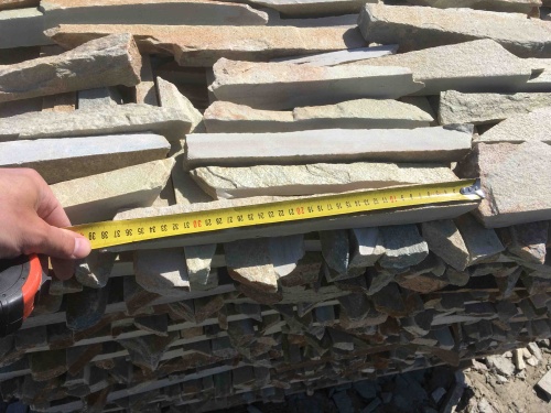 Горбушка златолит золотистый для облицовки купить в Покачи