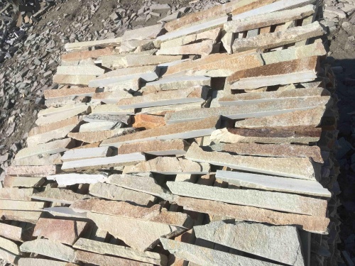 Горбушка златолит золотистый для облицовки купить в Покачи