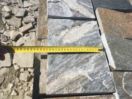 Плитка пилёная златолит Уральский для фасада купить в Покачи