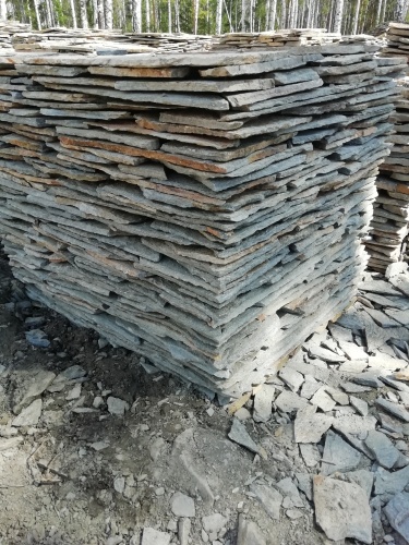 Плитняк златолит Уральский для цоколя, отмостки купить в Покачи